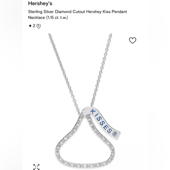 Hershey’s Kisses Sterling silver & diamond pendant - Picture 4 of 4